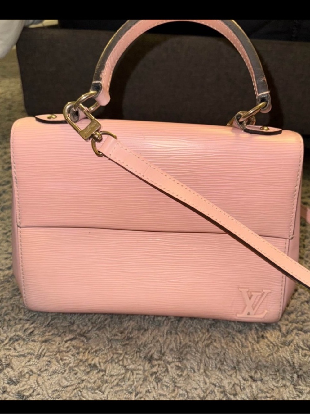 Louis Vuitton Cluny BB Rose Ballerina Pink Epi Leather